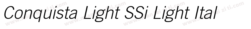 Conquista Light SSi Light Italic字体转换